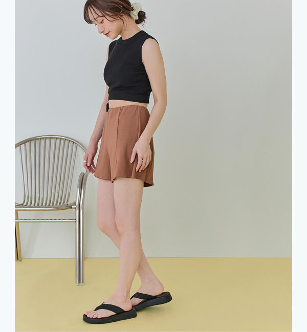 SEA DRESS「ハイウエストシンプルショートパンツ」|スポーツ|