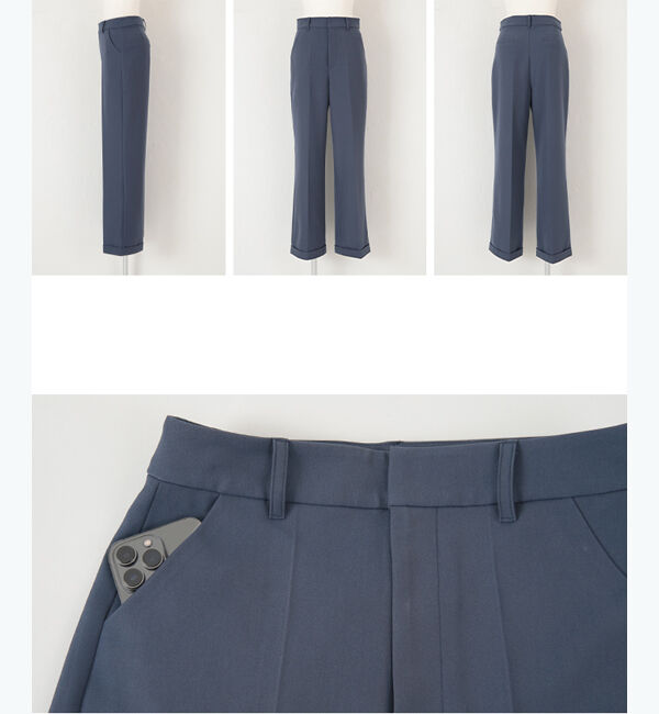 ur's「裾ダブルセンタープレスパンツ」|スラックス|