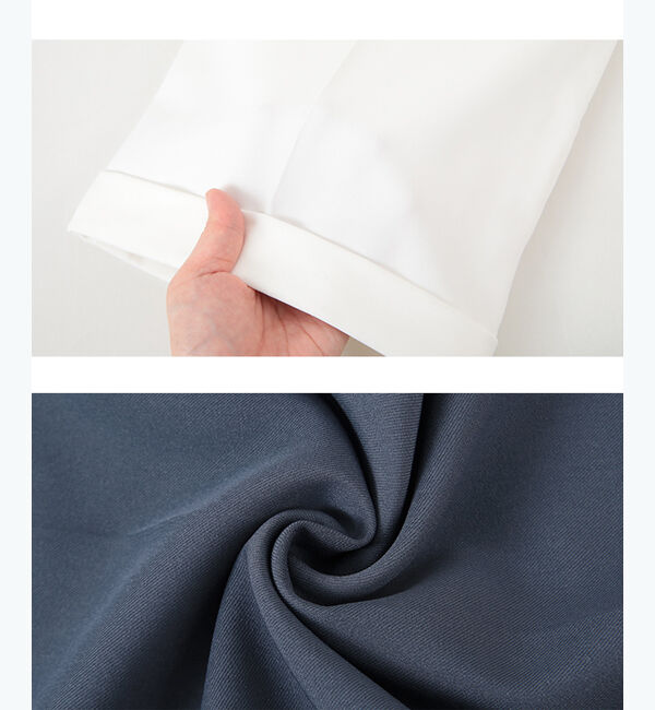 ur's「裾ダブルセンタープレスパンツ」|スラックス|