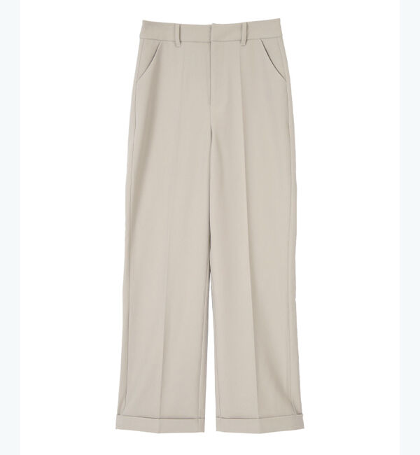 ur's「裾ダブルセンタープレスパンツ」|スラックス|