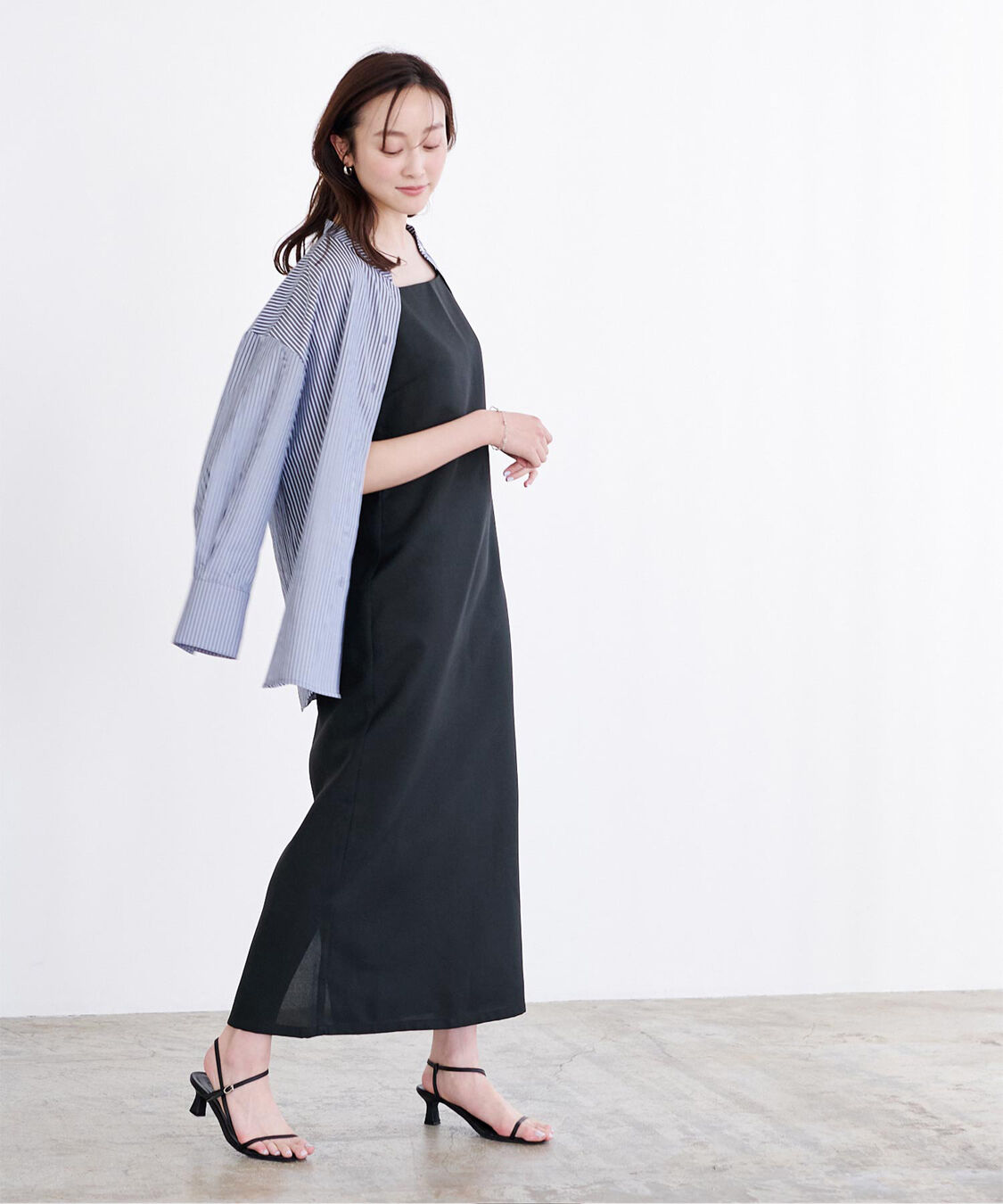 ur's「リネンライクIラインキャミワンピース」|ワンピース|