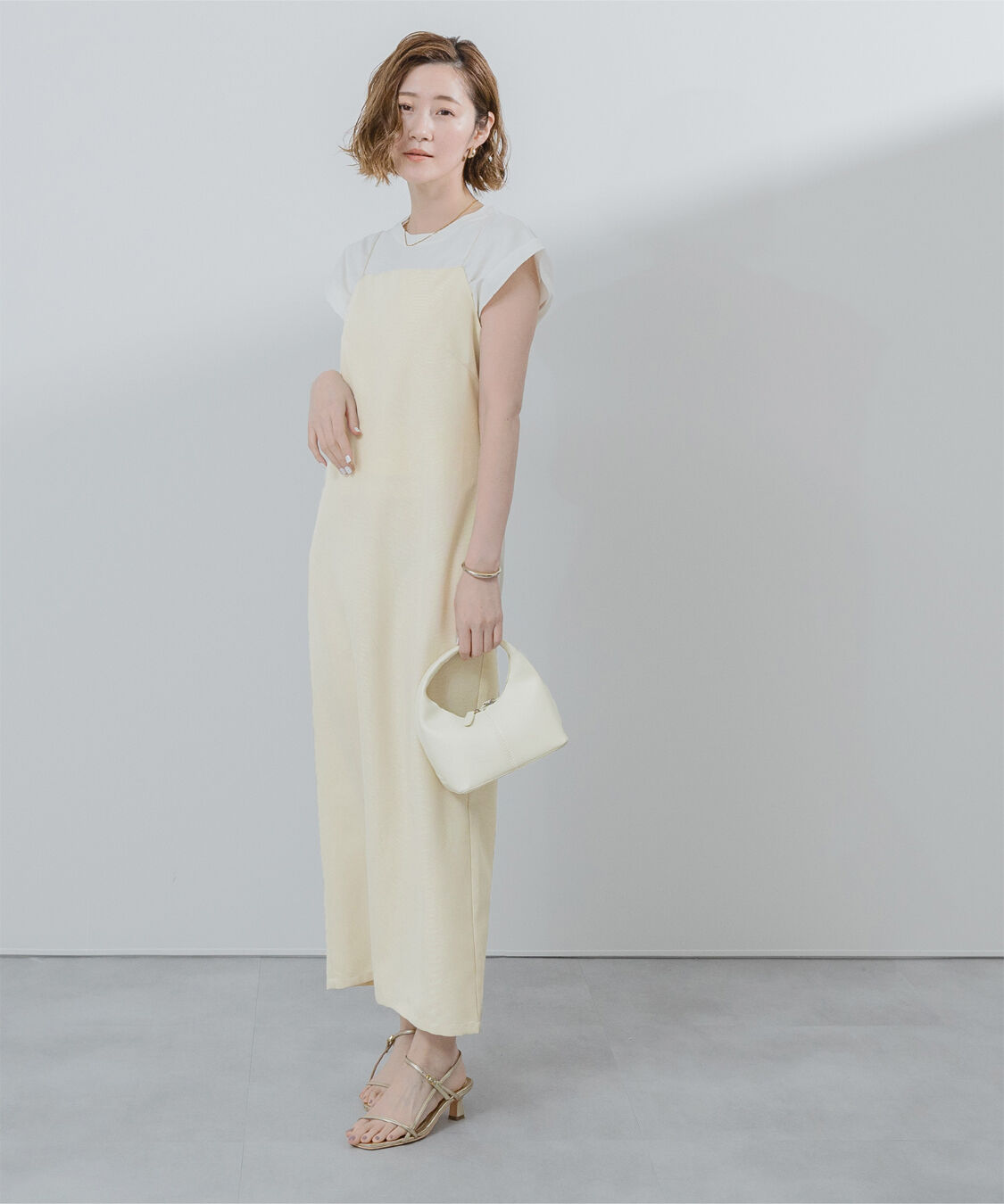 ur's「リネンライクIラインキャミワンピース」|ワンピース|