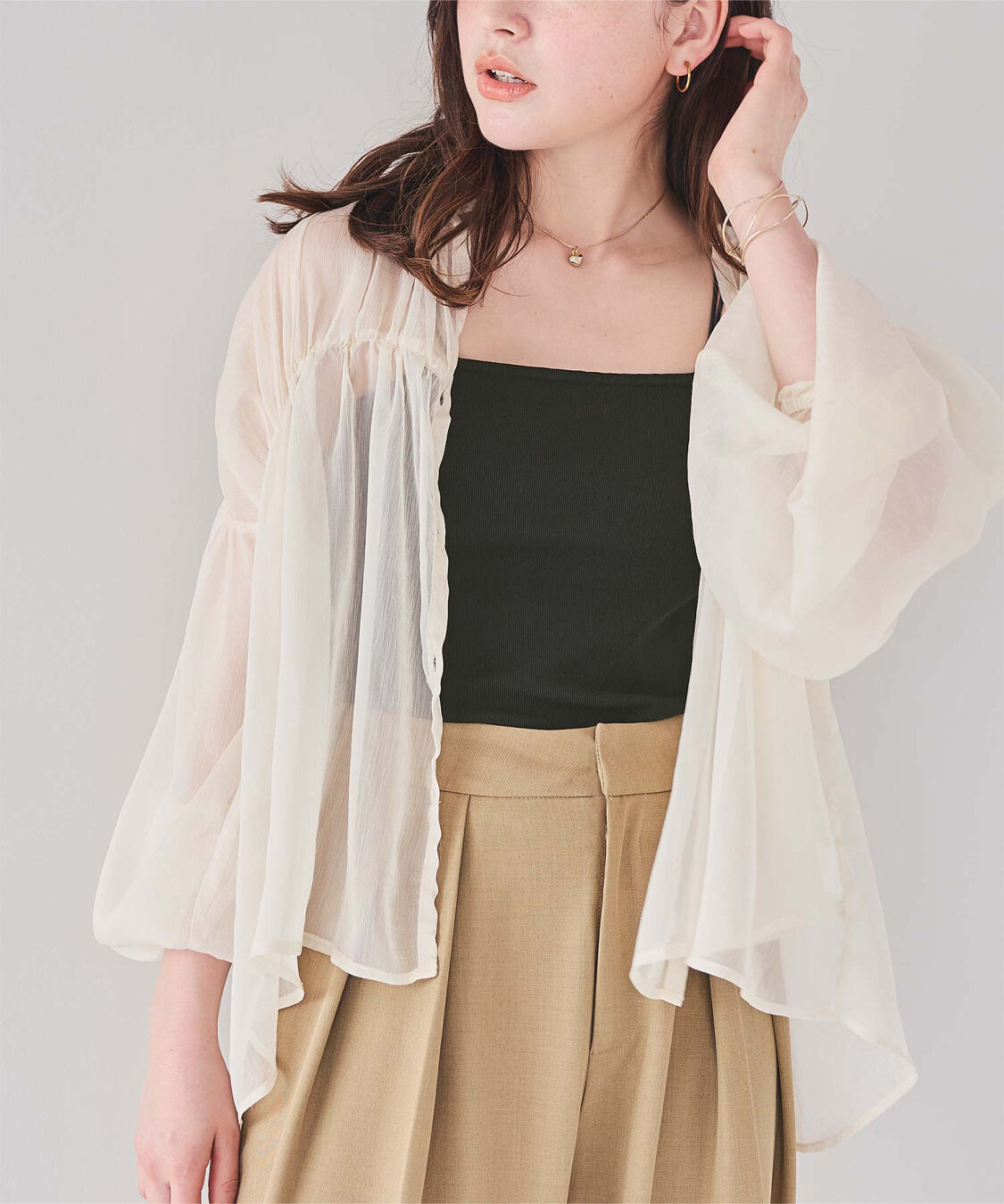 titivate「カップ付きダブルストラップキャミソール」|キャミソール|