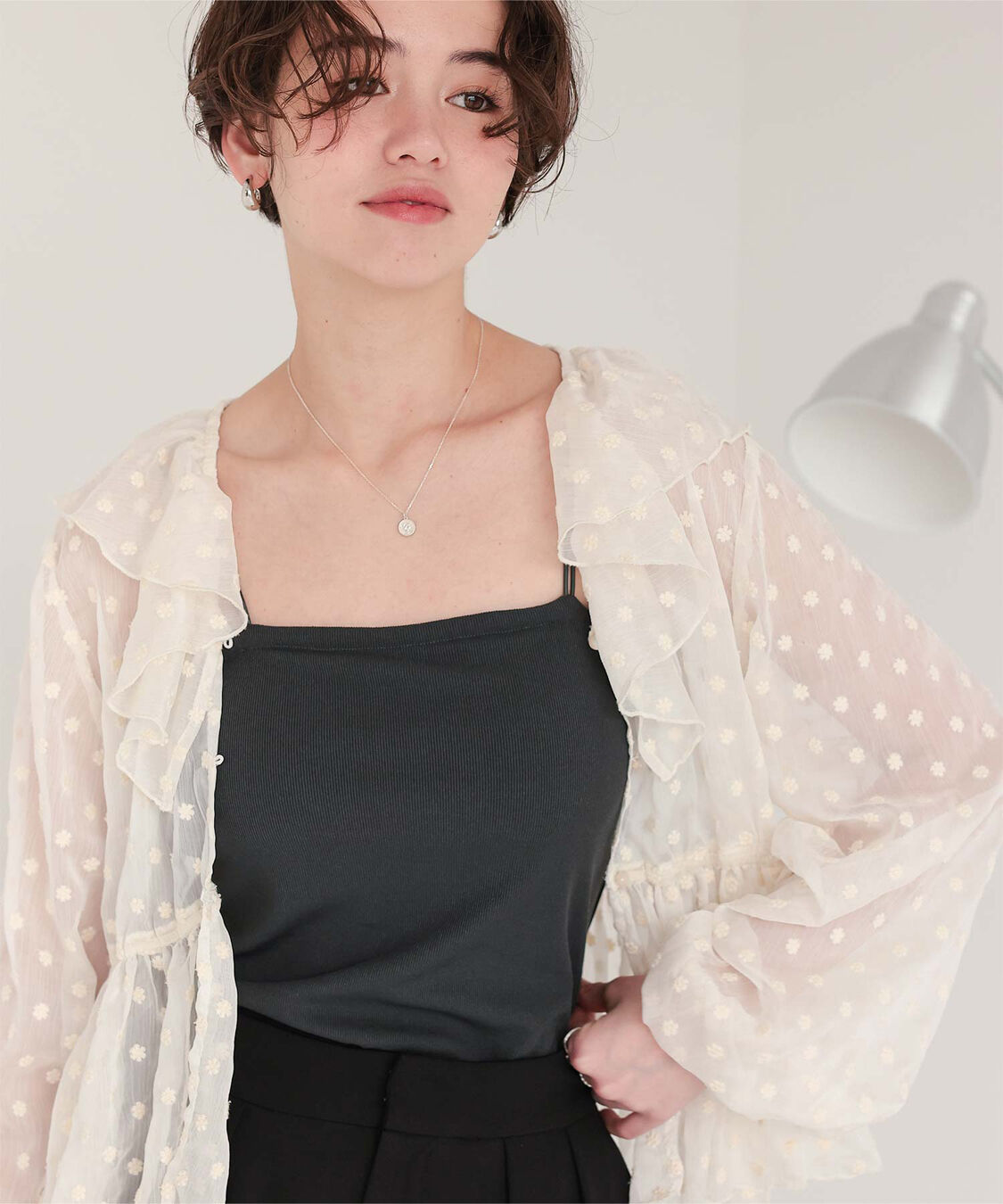 titivate「カップ付きダブルストラップキャミソール」|キャミソール|