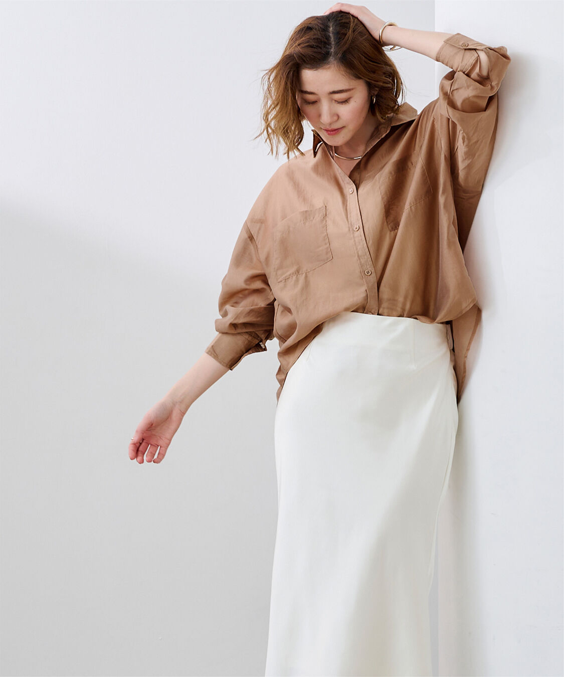ur's「ダブルポケットシアーシャツ」|シャツ・ブラウス|