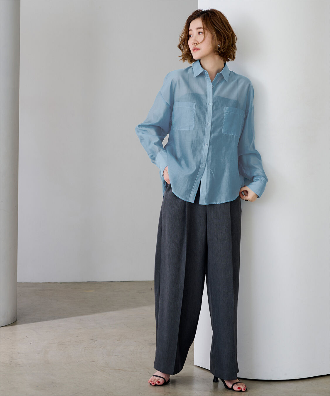 ur's「ダブルポケットシアーシャツ」|シャツ・ブラウス|