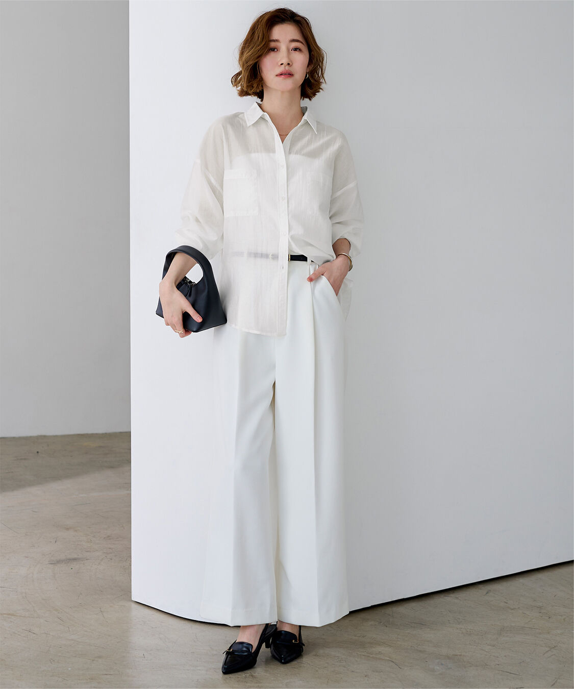 ur's「ダブルポケットシアーシャツ」|シャツ・ブラウス|