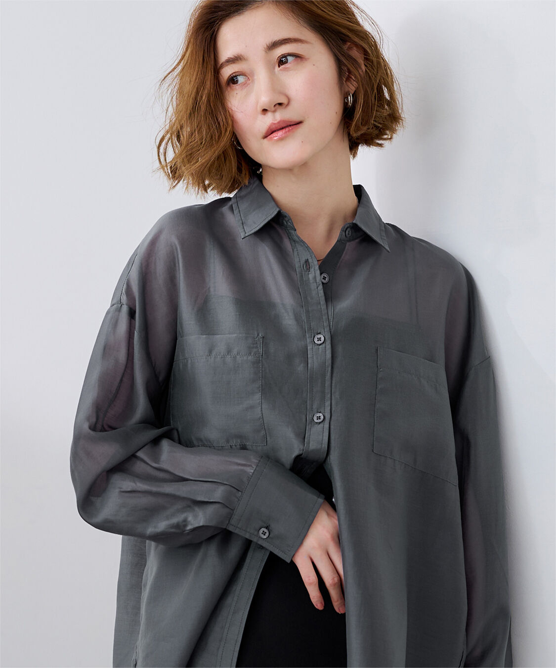 ur's「ダブルポケットシアーシャツ」|シャツ・ブラウス|