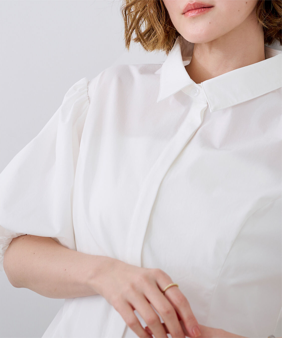 ur's「バルーンスリーブウエストシェイプブラウス」|シャツ・ブラウス|