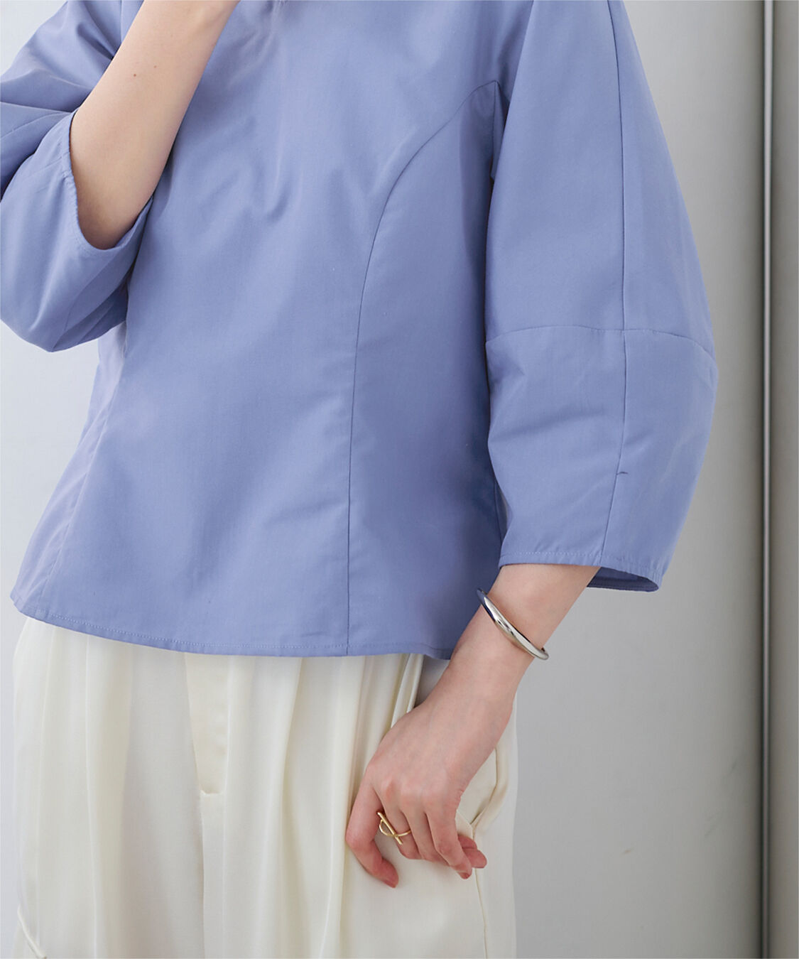 ur's「ハートネックランタンスリーブブラウス」|シャツ・ブラウス|