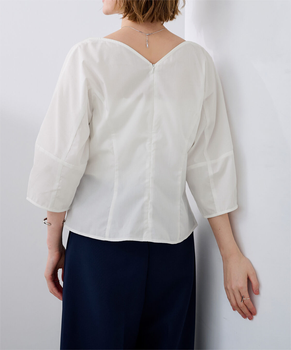 ur's「ハートネックランタンスリーブブラウス」|シャツ・ブラウス|