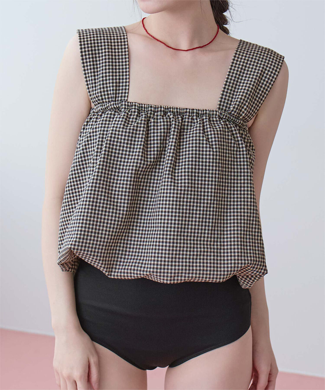 SEA DRESS「ワイドストラップバルーンビキニ/水着」|ビキニ|ブラック