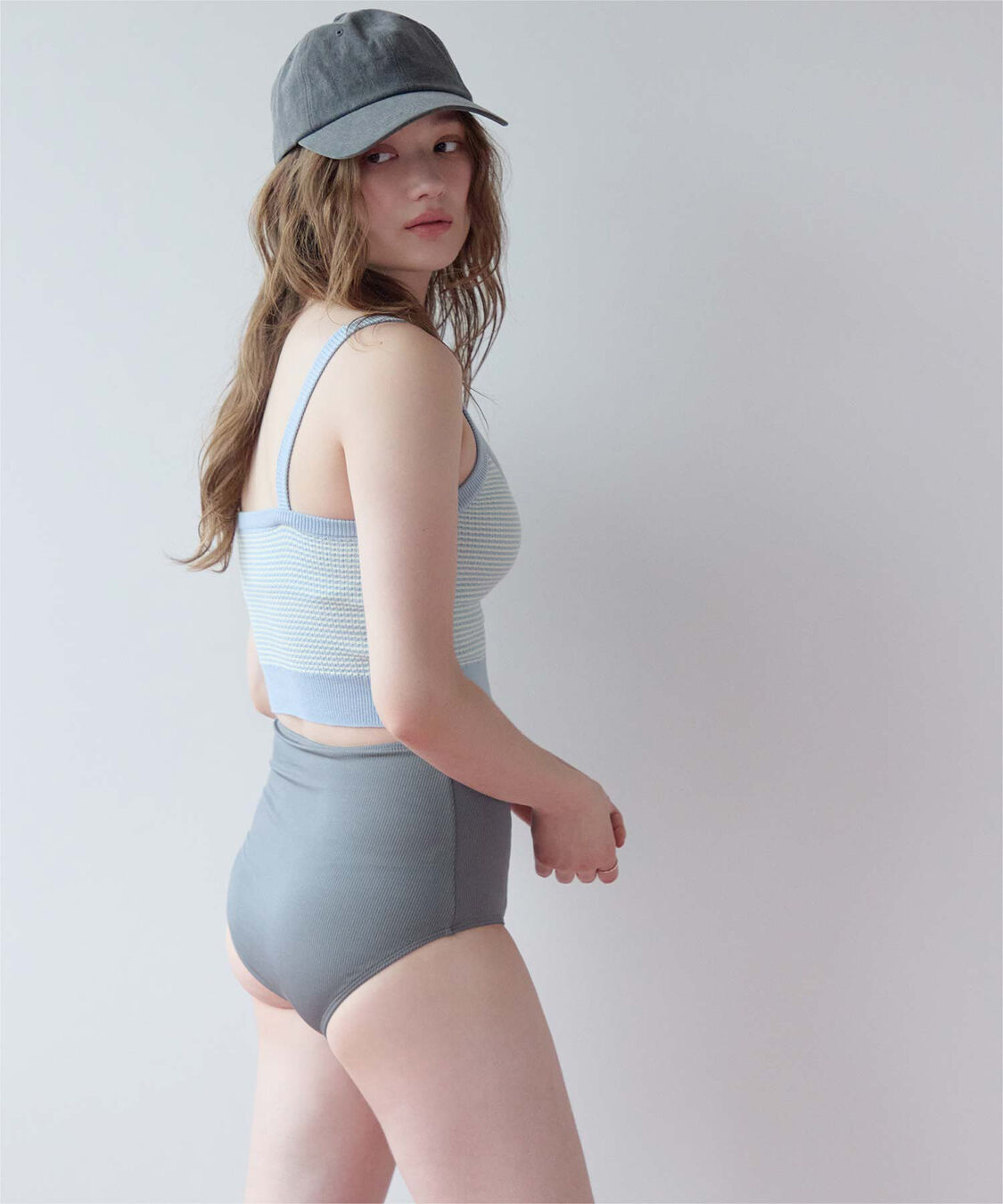 SEA DRESS「Vネックシンプルデザインニットビキニ/水着」|ビキニ|