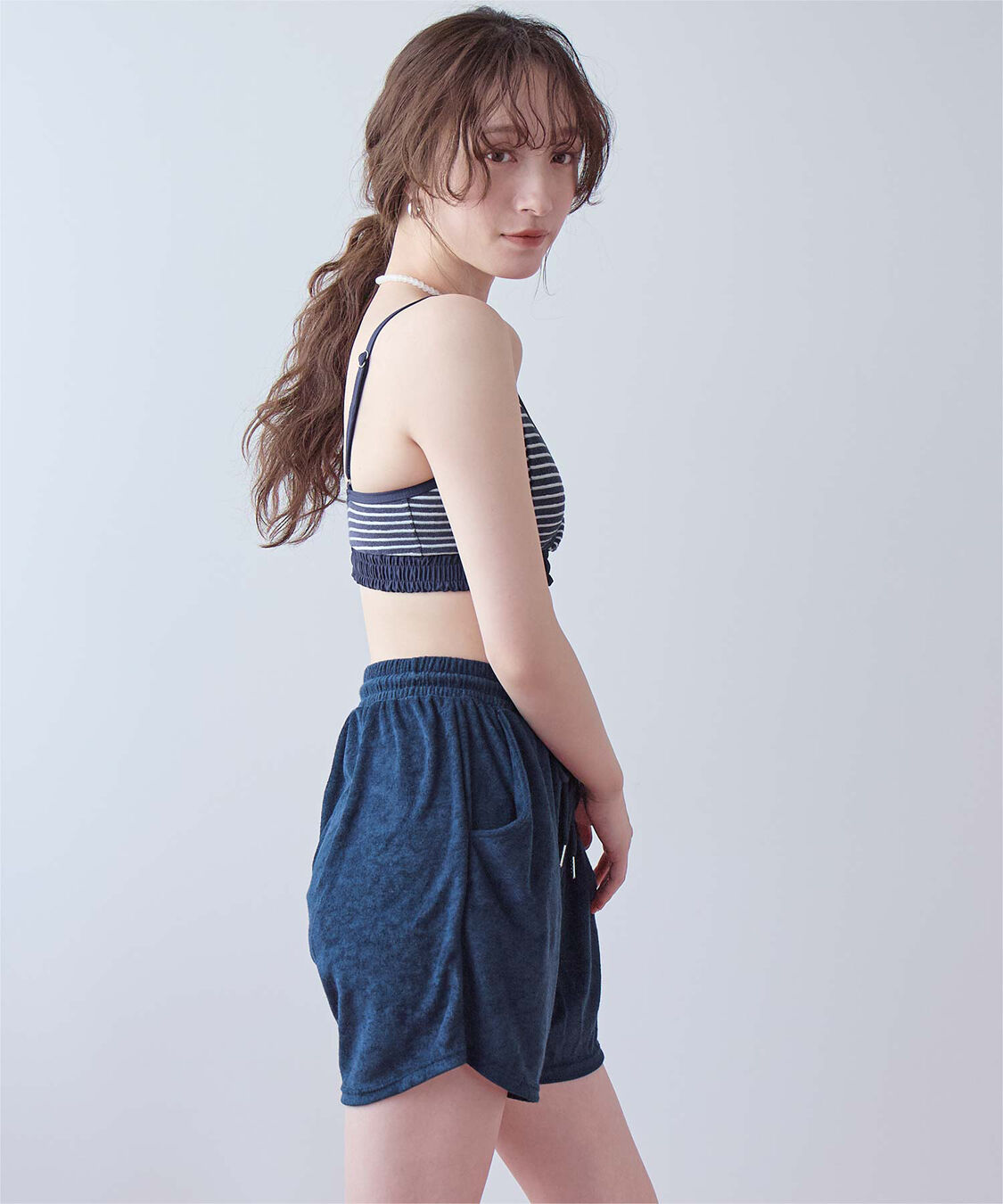 SEA DRESS「パイル地ボーダースポーティービキニ/水着」|ビキニ|