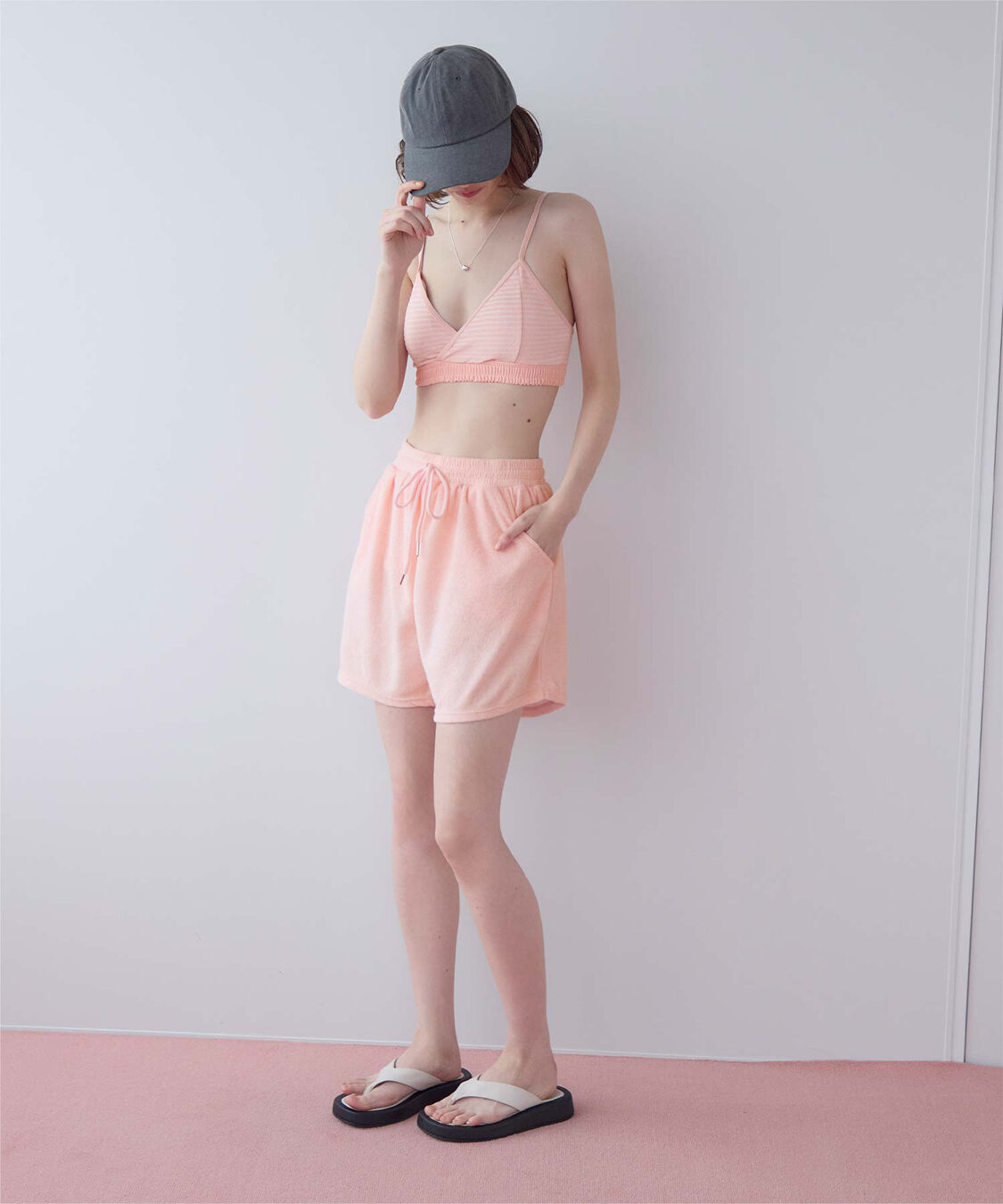 SEA DRESS「パイル地ボーダースポーティービキニ/水着」|ビキニ|