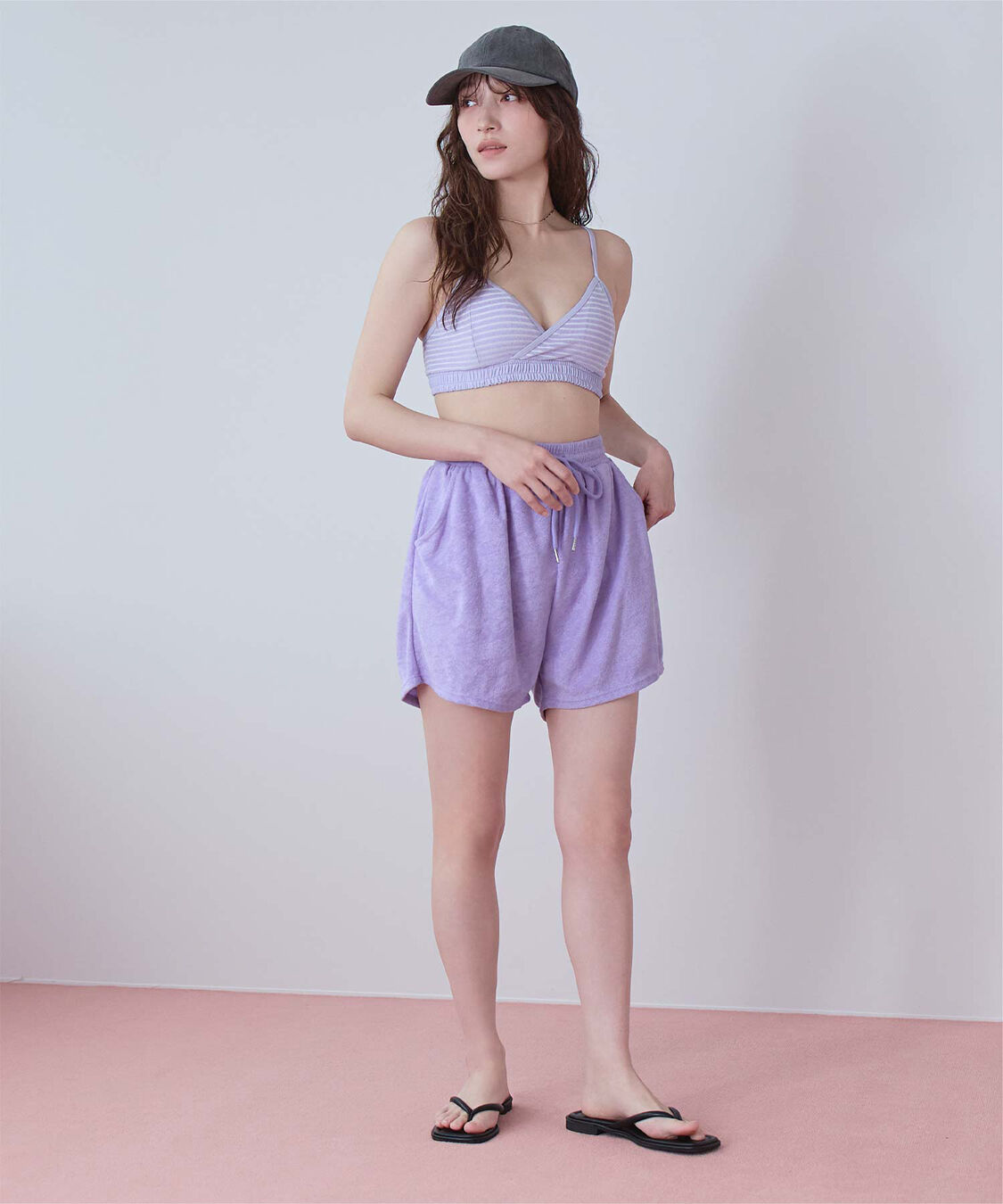 SEA DRESS「パイル地ボーダースポーティービキニ/水着」|ビキニ|