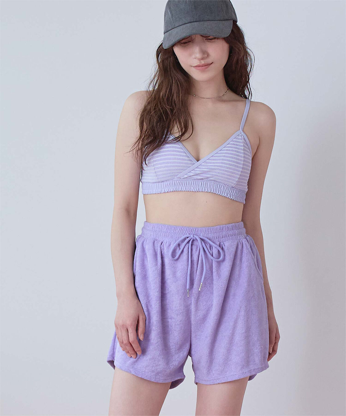 SEA DRESS「パイル地ボーダースポーティービキニ/水着」|ビキニ|