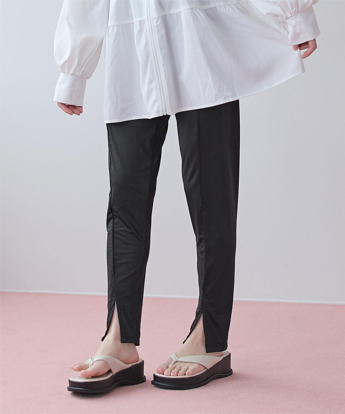 SEA DRESS「センタースリットデザインレギンス/ラッシュガード」|スポーツ|