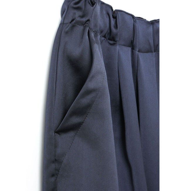 mizuiro ind「mizuiro ind サテンワイドカーゴパンツ」|カーゴ|