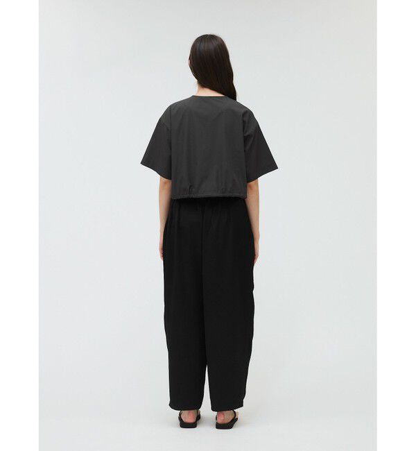 mizuiro ind「mizuiro ind サテンワイドカーゴパンツ」|カーゴ|