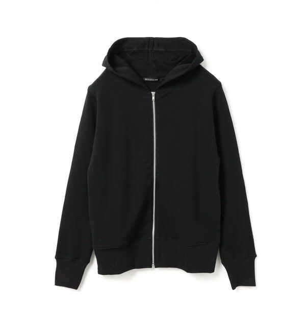 mizuiro ind「mizuiro ind 裏起毛ジップパーカー」|Tシャツ・カットソー|ブラック