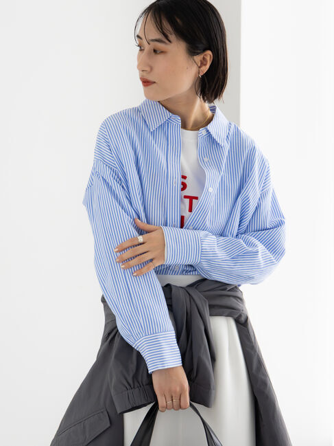 Te chichi「オーバーサイズシャツ」|シャツ・ブラウス|ブルー