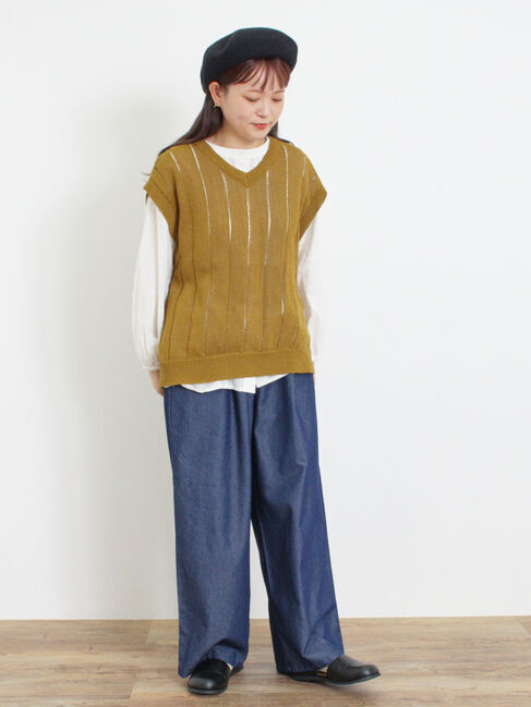 Samansa Mos2「テープヤーン前後2WAYベスト」|ダウンベスト・ベスト|