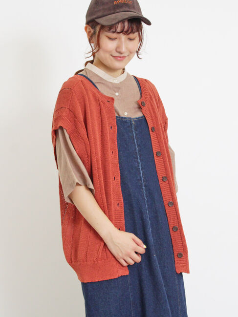 Samansa Mos2「テープヤーン前後2WAYベスト」|ダウンベスト・ベスト|