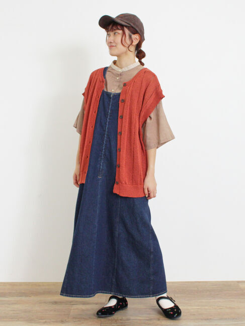 Samansa Mos2「テープヤーン前後2WAYベスト」|ダウンベスト・ベスト|