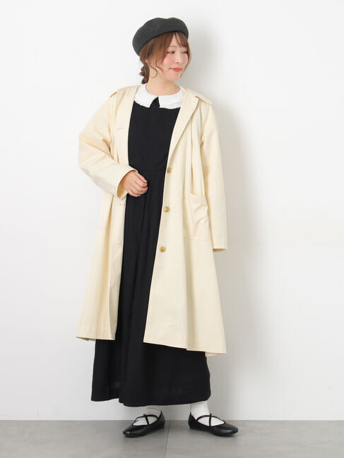 Samansa Mos2「【Cross&times;Linen】肩フリル前後2WAYジャンパースカート」|ワンピース|