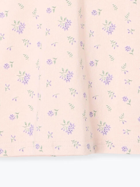 Samansa Mos2 Lagom「肩フリル花柄ロンT」|Tシャツ・カットソー|