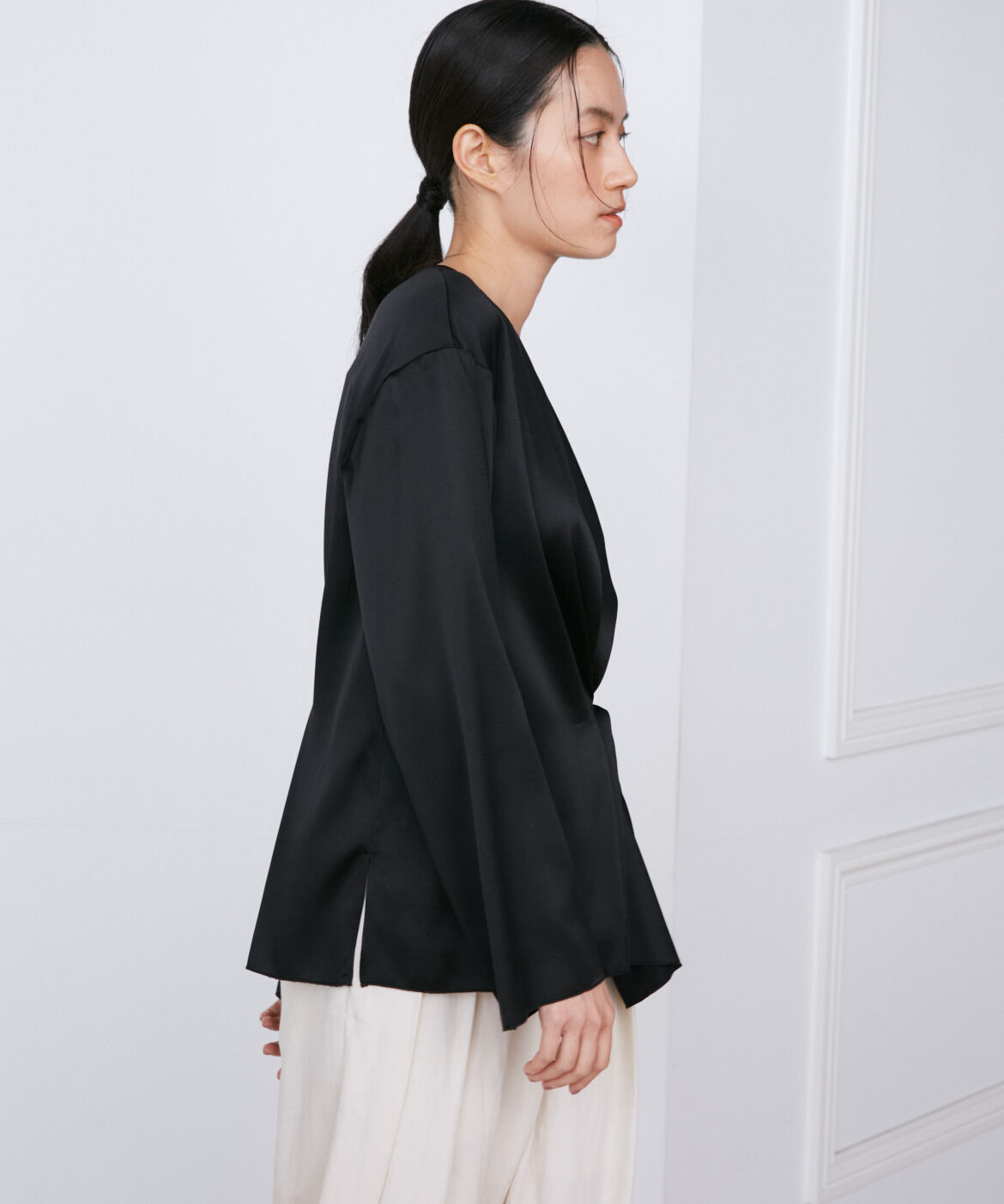 INED「シルクストレッチブラウス《la veille by SUPERIOR CLOSET》」|シャツ・ブラウス|