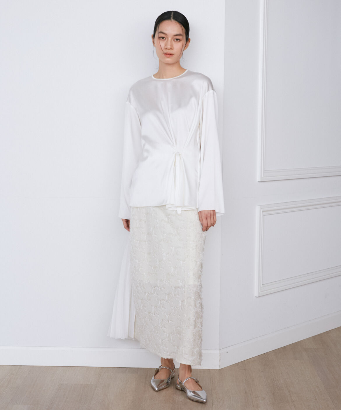 INED「シルクストレッチブラウス《la veille by SUPERIOR CLOSET》」|シャツ・ブラウス|