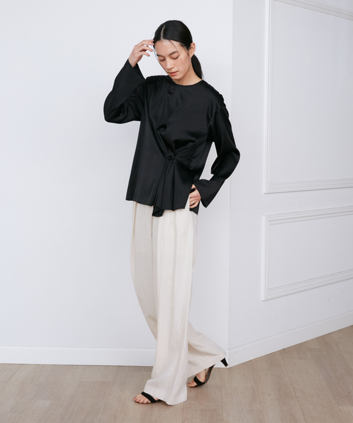 INED「シルクストレッチブラウス《la veille by SUPERIOR CLOSET》」|シャツ・ブラウス|