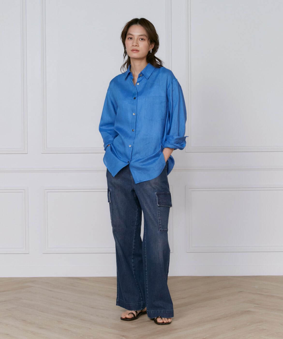 INED「《SUPERIOR CLOSET》別注カーゴデニム《Healthy DENIM》」|カーゴ|