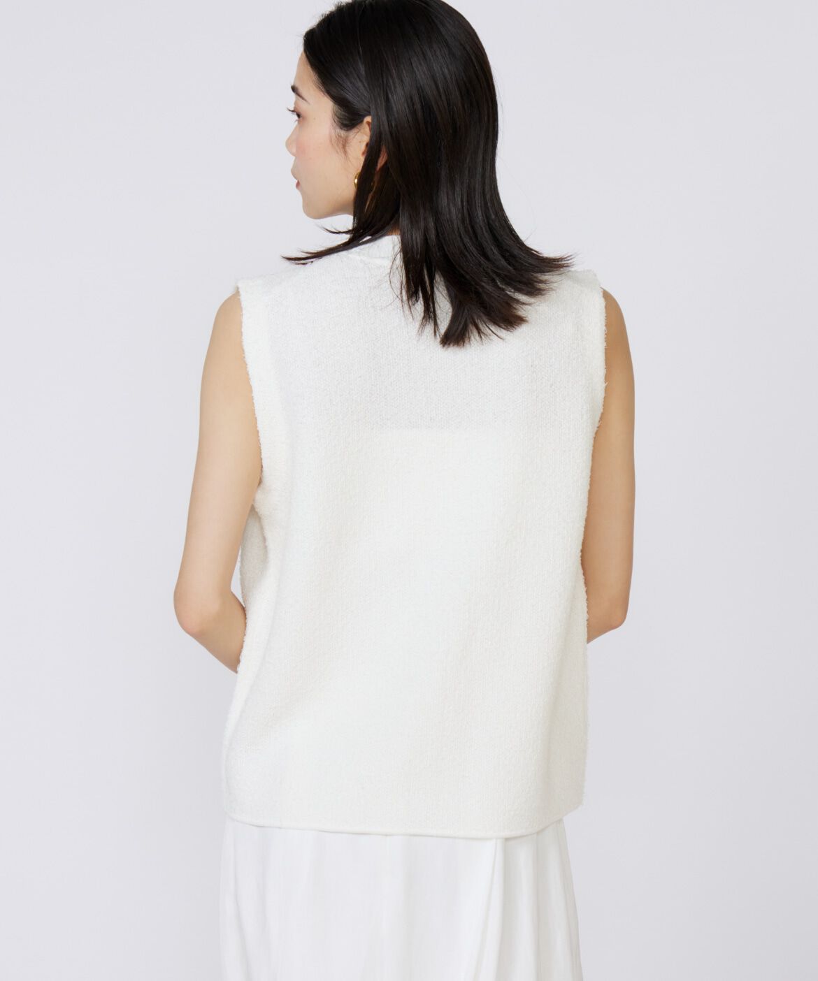 INED「Vネックニットジレ」|ニット・セーター|