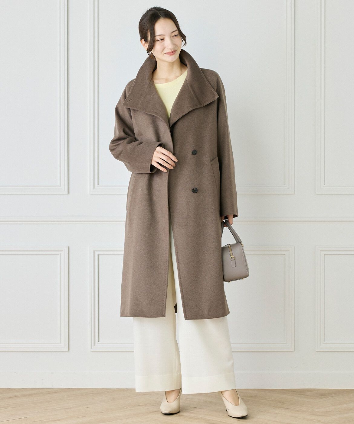 INED「《WEB限定カラー》カシミヤ混ドルマンスリーブニット 」|ニット・セーター|