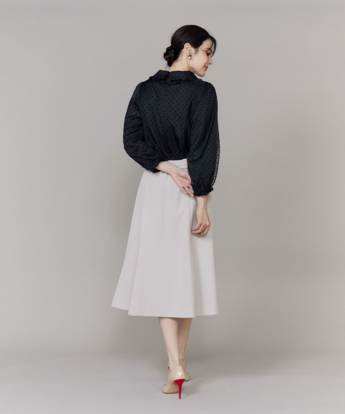 Maglie le cassetto「《大きいサイズ》フリルフレアスカート《M Maglie le cassetto》」|フレア|