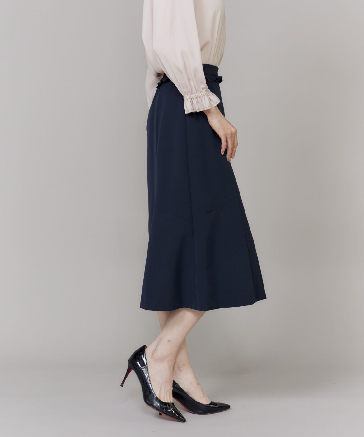 Maglie le cassetto「《大きいサイズ》フリルフレアスカート《M Maglie le cassetto》」|フレア|