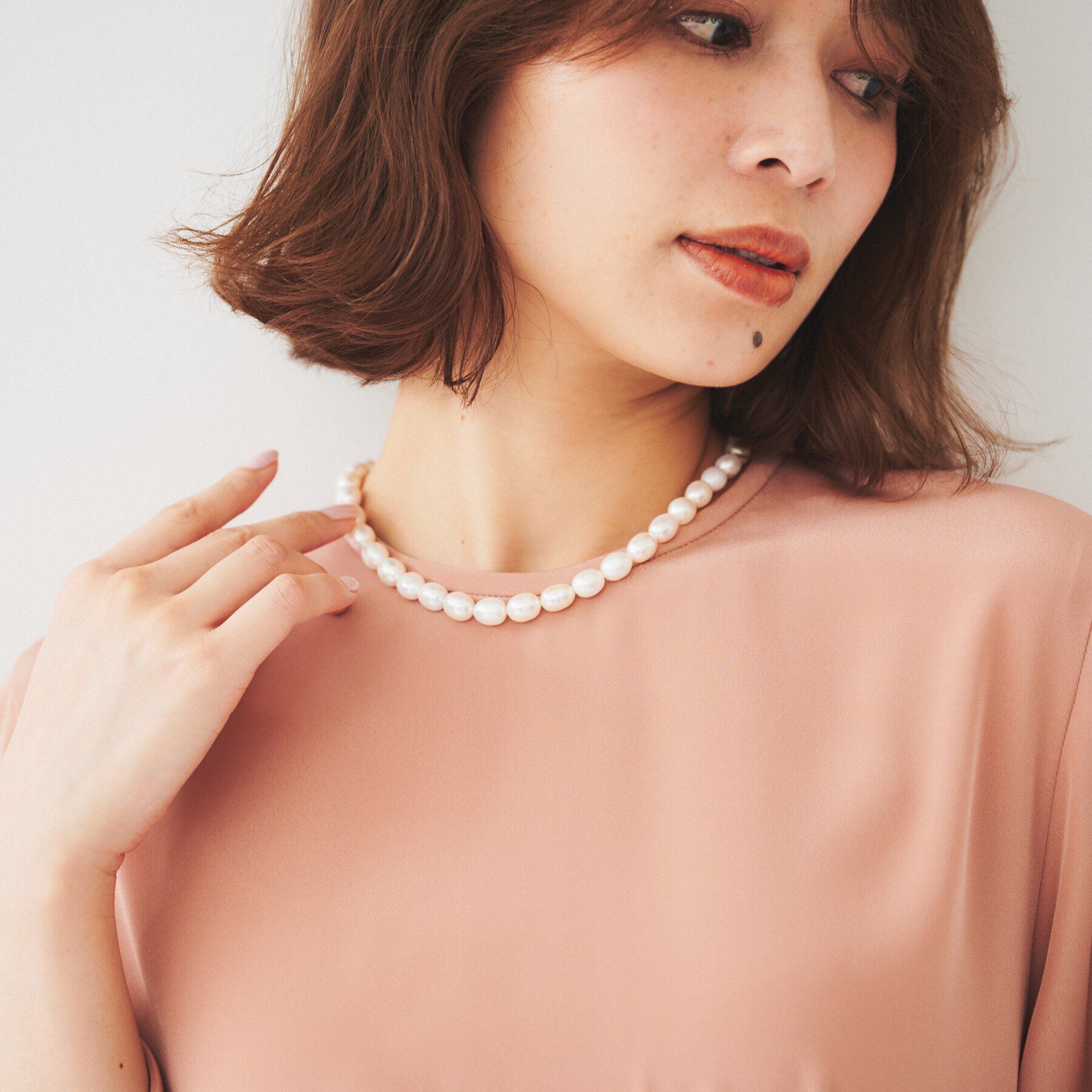 UNTITLED「【セレモニー】淡水パールショートネック」|ネックレス|