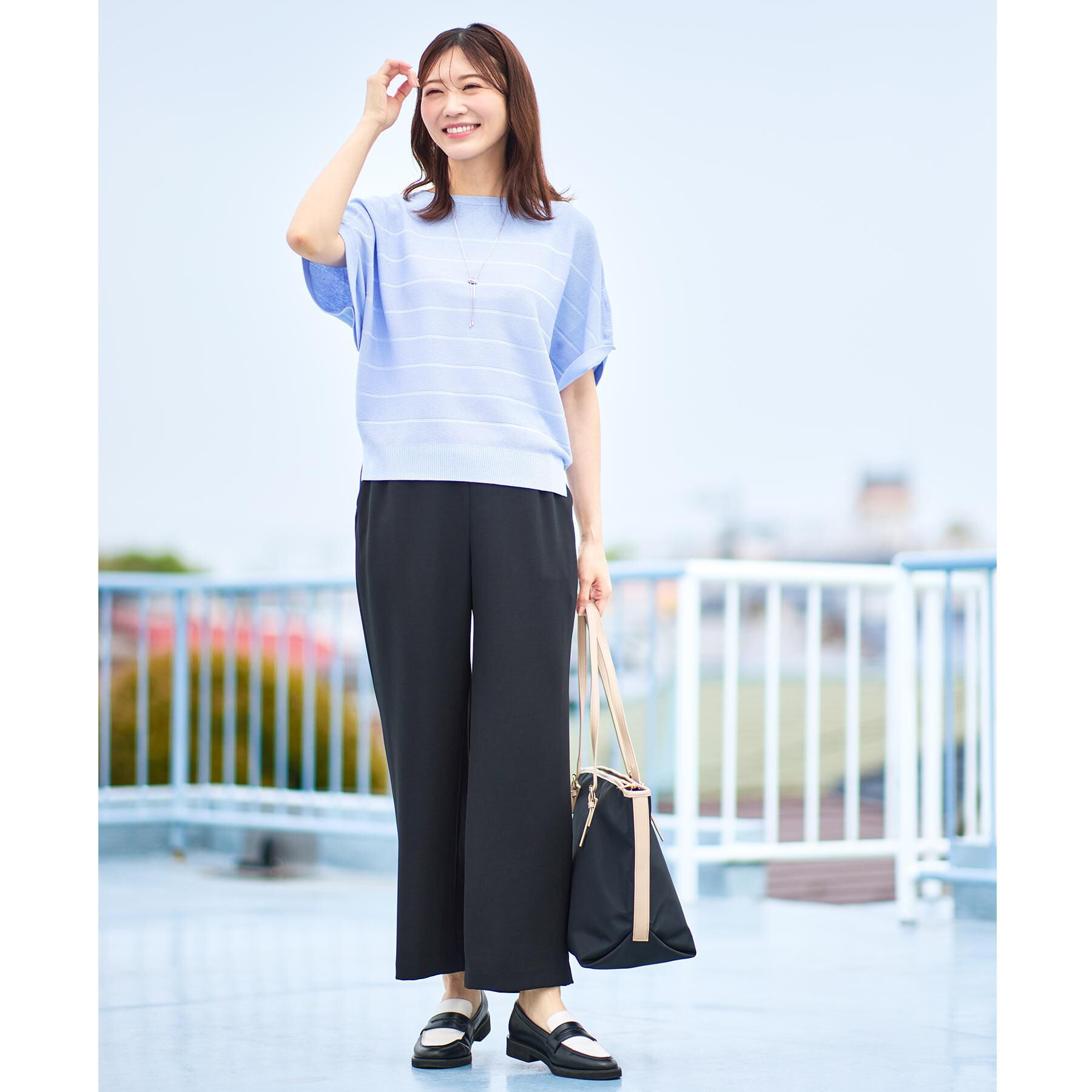 Reflect「【夏SALE／大容量／ファスナー付き】マチ付きポリエステルトートバッグ」|トートバッグ|