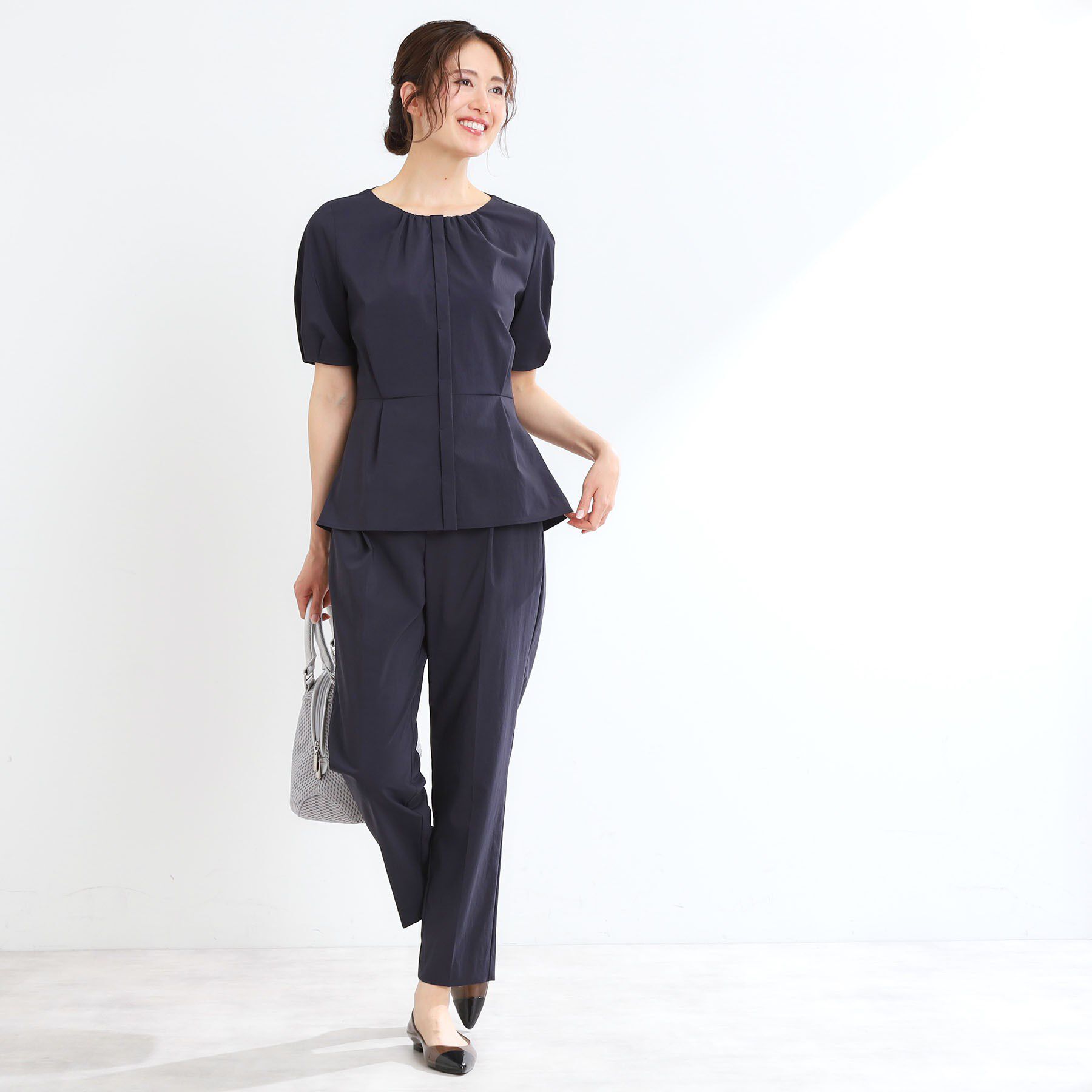 Reflect「【マシンウォッシュ可／撥水／雨の日OK！】レインシリーズブラウス」|シャツ・ブラウス|