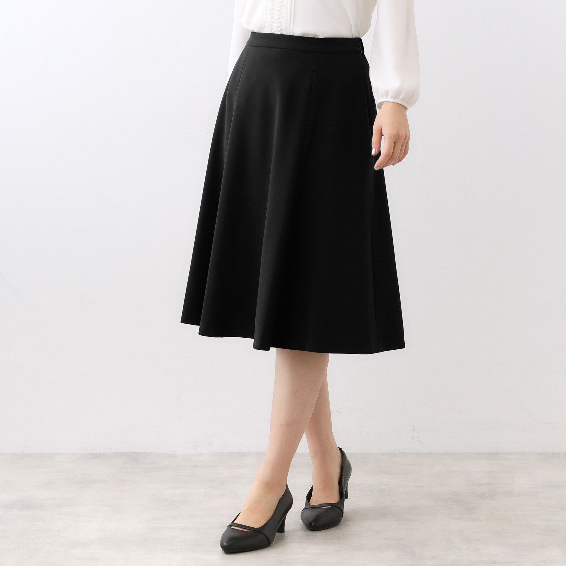 Reflect「【フォーマル／入卒／セットアップ可】フリュイドフレアスカート」|スカート|