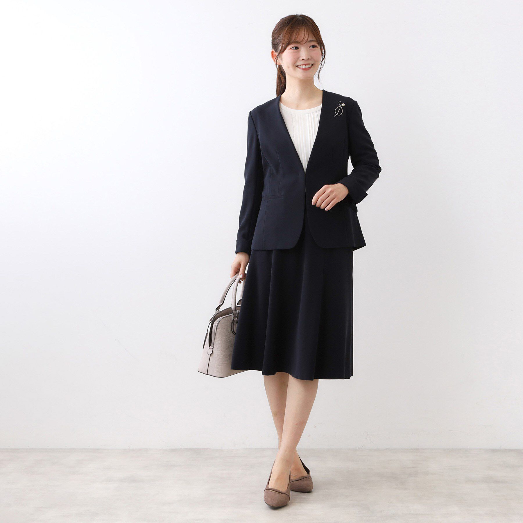 Reflect「【フォーマル／入卒／セットアップ可】フリュイドフレアスカート」|スカート|