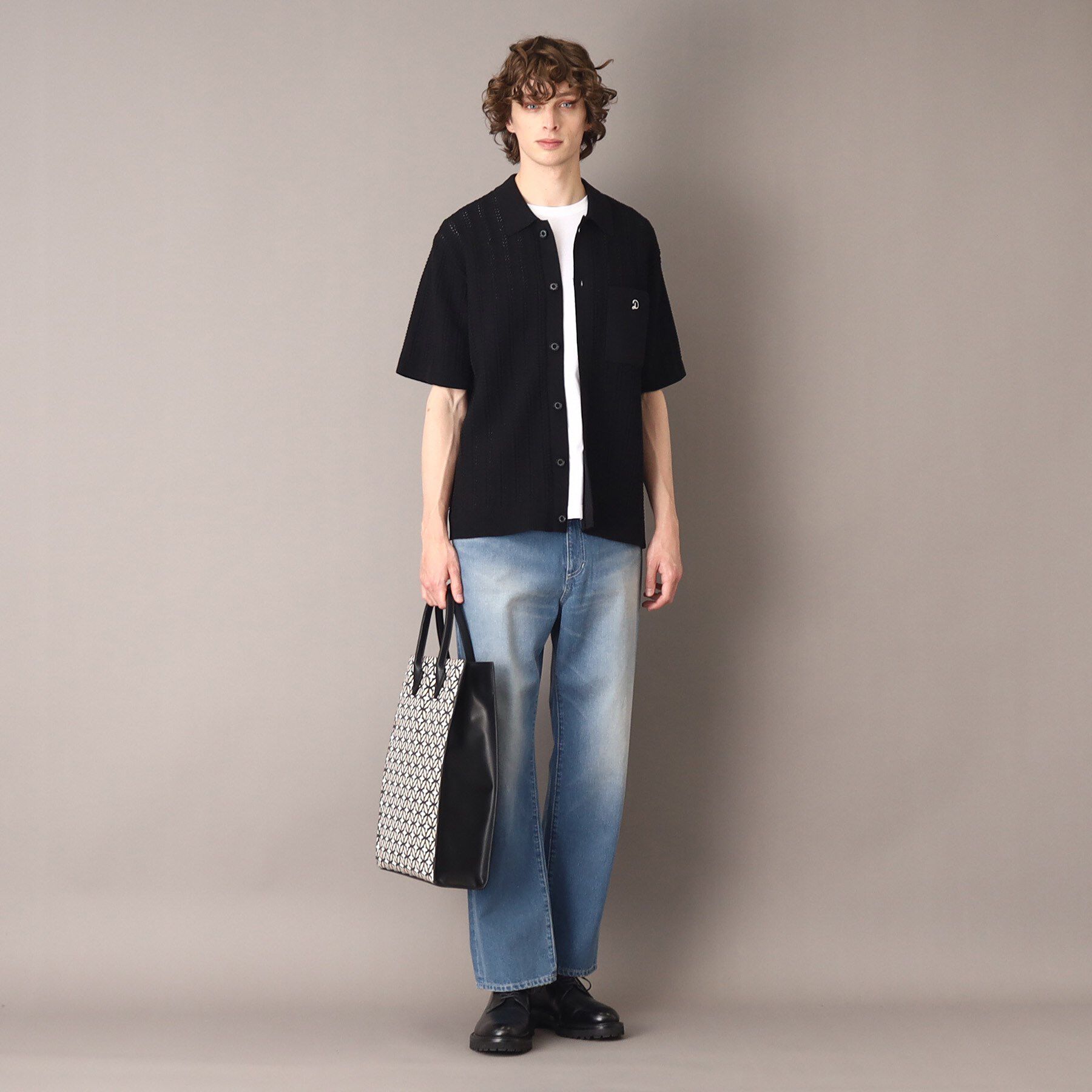 DRESSTERIOR「◆【Safari5月号掲載】オーガニックコットン キューバニットシャツ」|ニット・セーター|