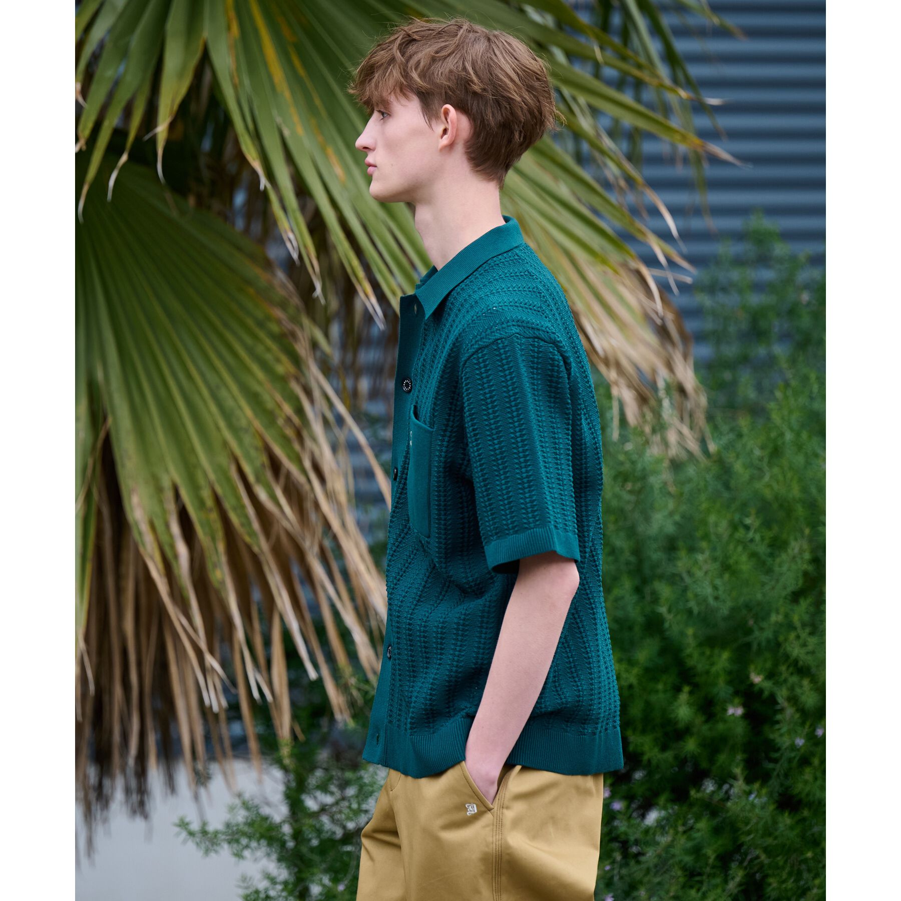 DRESSTERIOR「◆【Safari5月号掲載】オーガニックコットン キューバニットシャツ」|ニット・セーター|