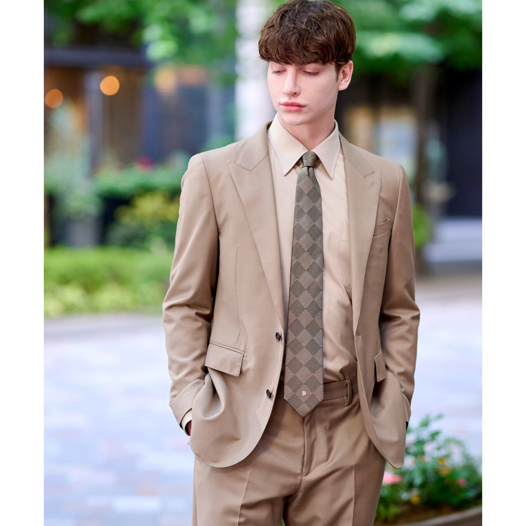 DRESSTERIOR「【セットアップ可】ピークドラペルSET UPジャケット」|テーラードジャケット|