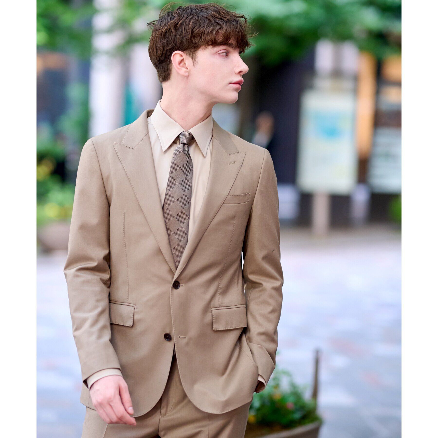 DRESSTERIOR「【セットアップ可】ピークドラペルSET UPジャケット」|テーラードジャケット|