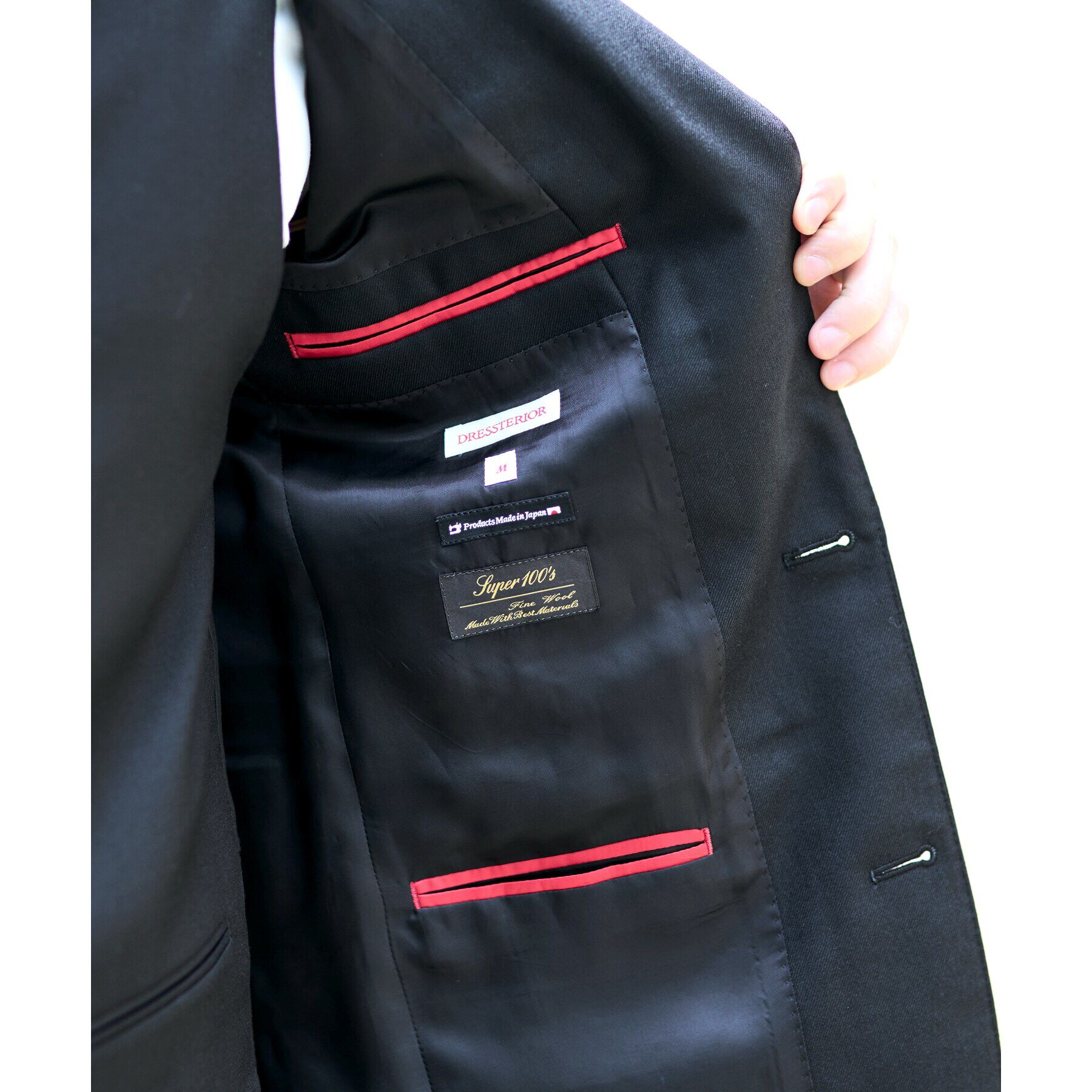 DRESSTERIOR「【セットアップ可】Super100&rsquo;s スリーピース SET UP ジャケット」|テーラードジャケット|