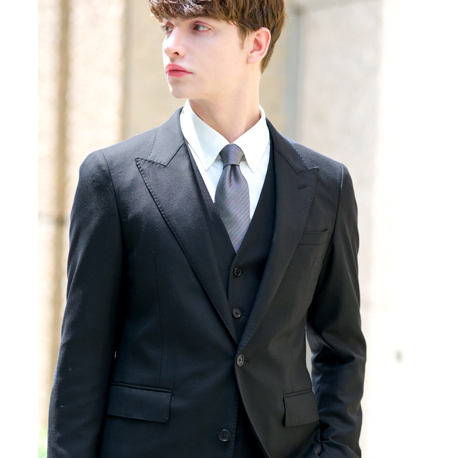 DRESSTERIOR「【セットアップ可】Super100&rsquo;s スリーピース SET UP ジャケット」|テーラードジャケット|